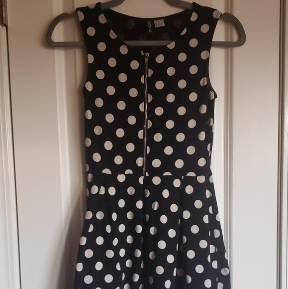 Divided Dresses & Skirts - Black + White Polka Dot dress!